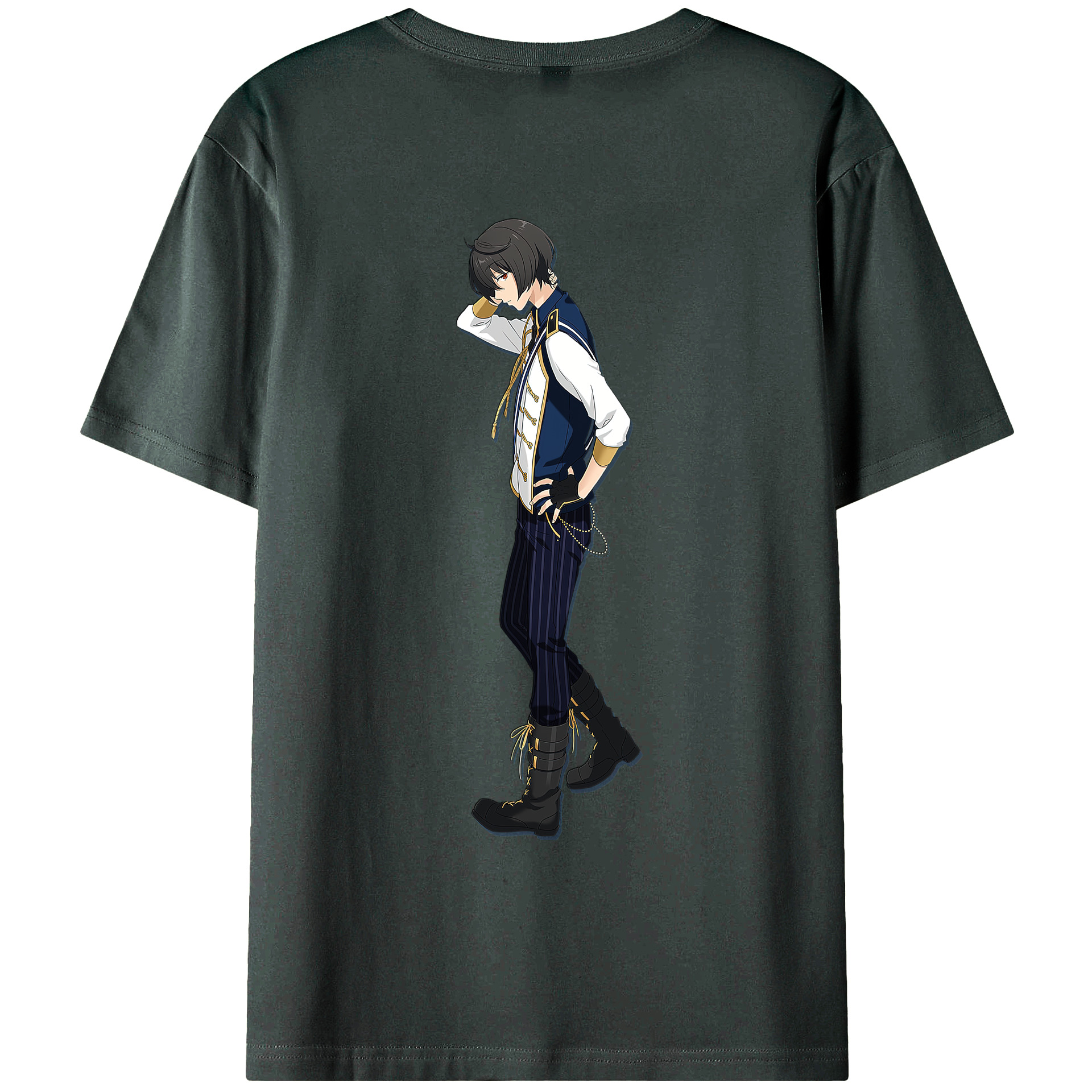 あんさんぶるスターズ! Ensemble Stars 綿100％ メンズ半袖Tシャツ（バックプリント） 通気性